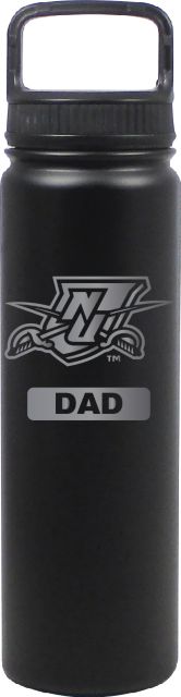 24 oz Matte Black Stainless Steel Water Bottle Dad