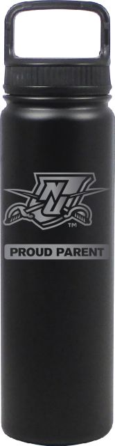 24 oz Matte Black Stainless Steel Water Bottle Proud Parent