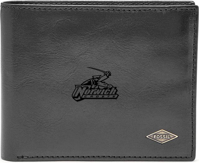 Fossil Leather Ryan RFID Flip ID Bifold - Black - ONLINE ONLY
