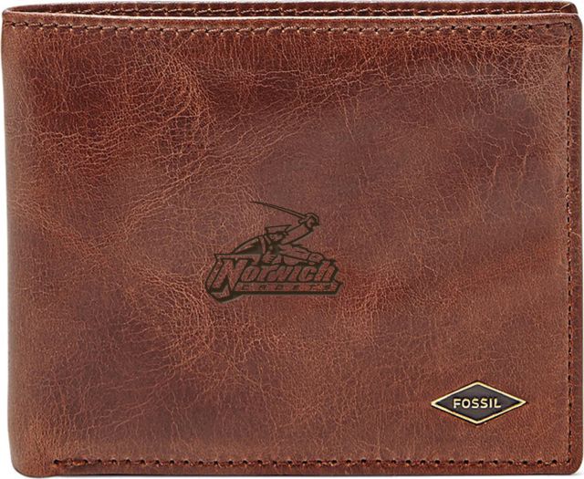 Fossil Leather Ryan RFID Flip ID Bifold - Dark Brown - ONLINE ONLY