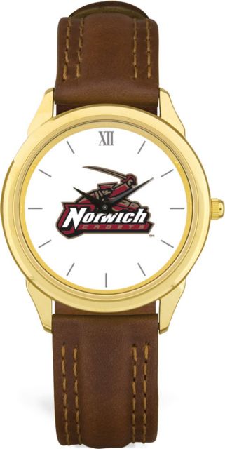 CSI Brownleather Wristwatch With  Colored Medallion - ONLINE ONLY