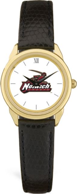 CSI Women's Black Leather Watch(Gift Boxed) With Colored Medallion - ONLINE ONLY