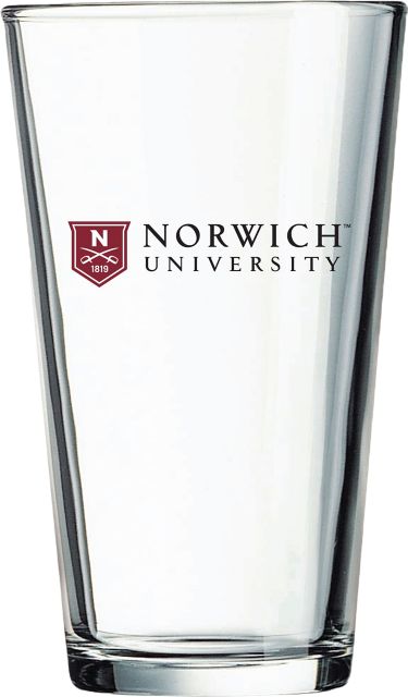 Norwich University 16 oz. Glass