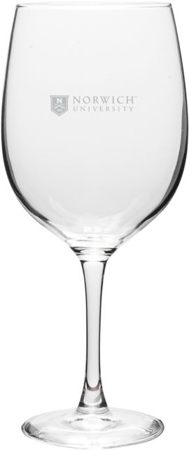 Norwich University 19 oz. Wine Glass