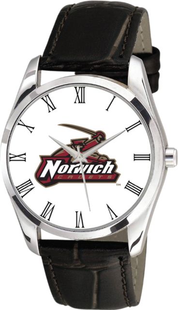 Norwich University 36mm Men's Leather Watch