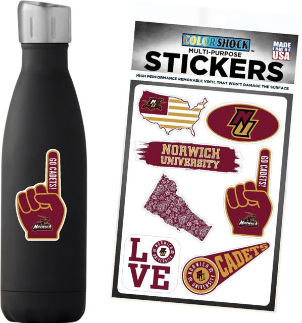 Norwich University 7.5'' x 7.5'' Sticker Sheet
