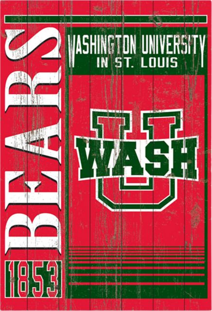 Washington University 25''x 36'' Showcase Plank Sign - ONLINE ONLY
