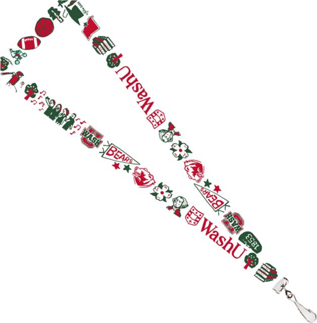 Washington University Julia Gash 3/4" Lanyard