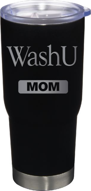 22 oz Matte Black Stainless Steel Tumbler Mom