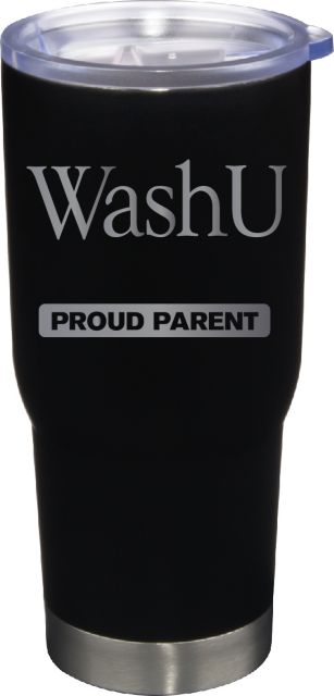 22 oz Matte Black Stainless Steel Tumbler Proud Parent