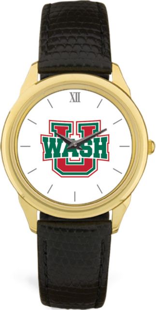 CSI Men's Black Leather  Wristwatch  (Gift Boxed) With Colored Medallion - ONLINE ONLY