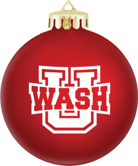 Washington University Bears Round Shatterproof Ornament