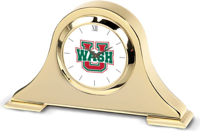 CSI Gold Napoleon Desk Clock With Colored Medallion - ONLINE ONLY