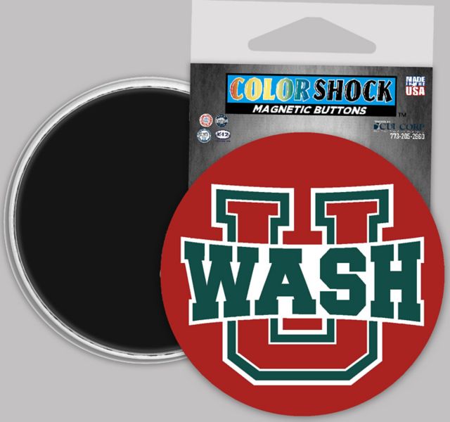 Washington University Bears 3" Button Magnet