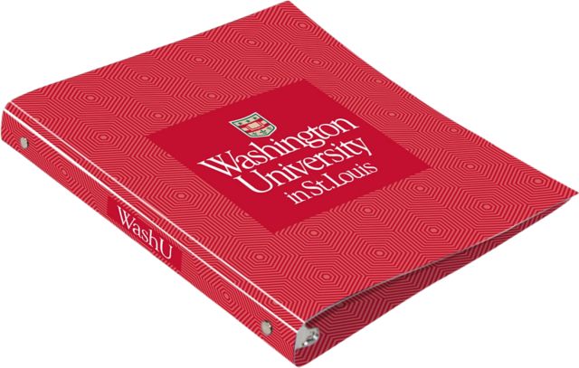 Washington University 1 inch Binder