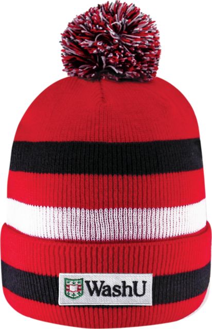 Washington University Knit Cuff Pom Hat