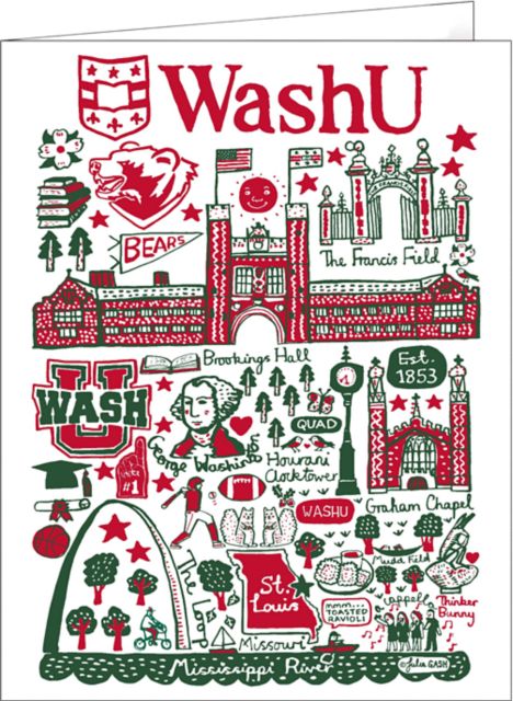Washington University 10 Pack Notecards