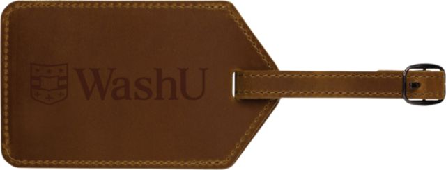 Washington University Leather Luggage Tag