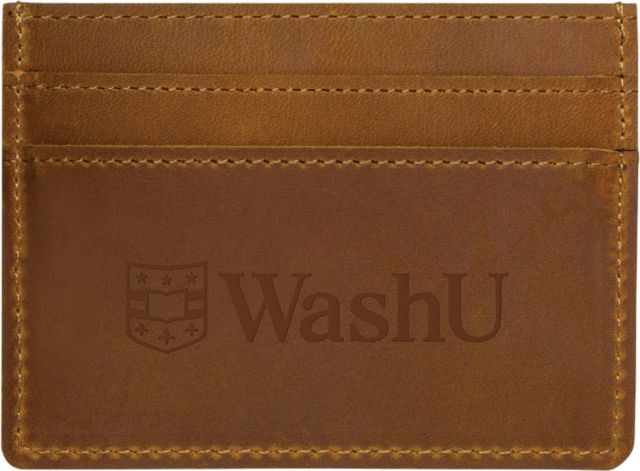 Washington University Leather Card Holder