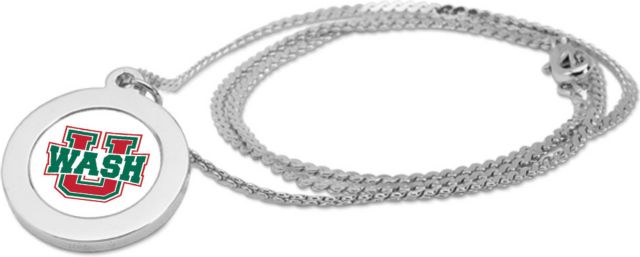 CSI Silver Pendant Necklace With Colored Medallian - ONLINE ONLY