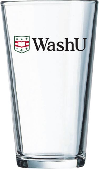 Washington University 16 oz. Drink Glass