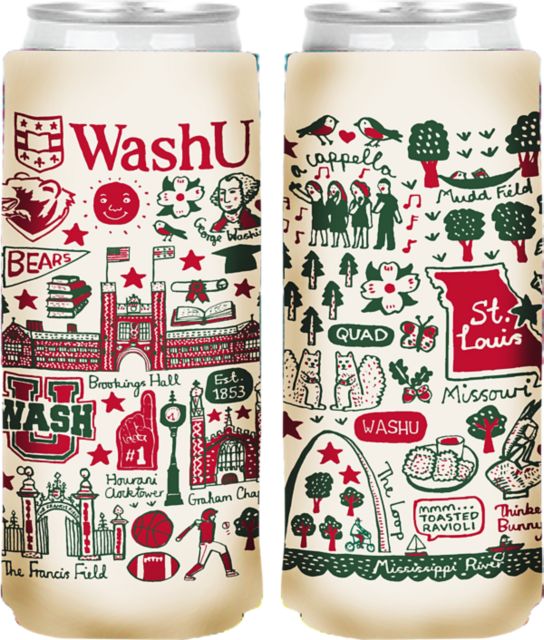 Washington University Slim Can Coozie