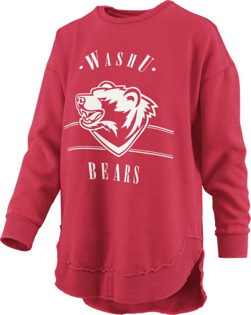 Washington University Bears Women's Oversized Crewneck Sweatshirt