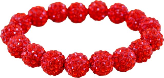 Washington University Rhinestone Bead Bracelet