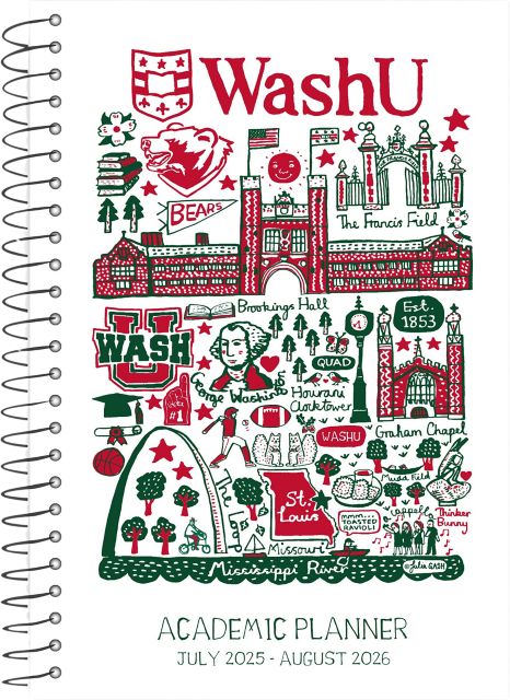 Washington University Julia Gash Monthly Academic Planner