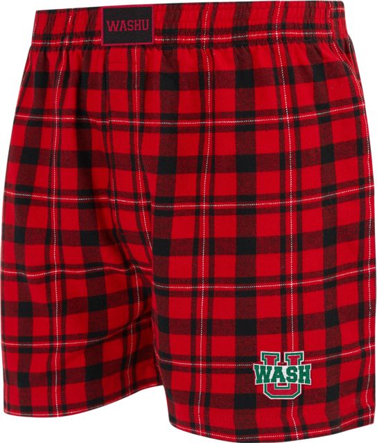 Washington University Bears Flannel Boxers