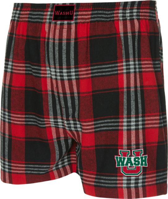 Washington University Bears Flannel Boxers