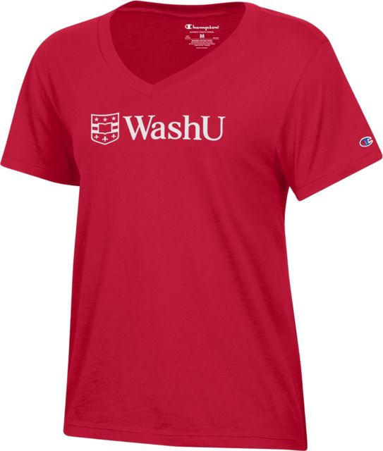 Washington University Women's V-Neck Short Sleeve T-Shirt