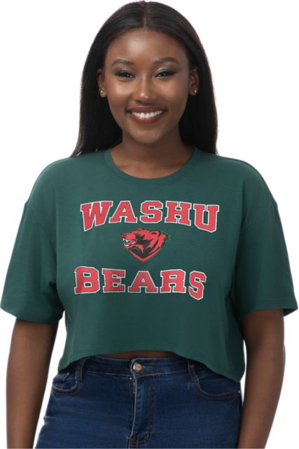 Washington University Bears Women's Boxy Cropped Short Sleeve T-Shirt