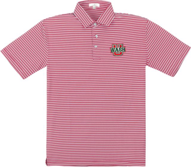 Washington University Bears Performance Stripe Polo