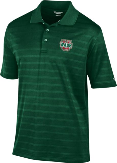 Washington University Bears Textured Striped Polo - ONLINE ONLY