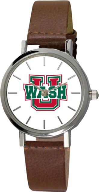 Washington University 28 mm Ladies Leather Watch