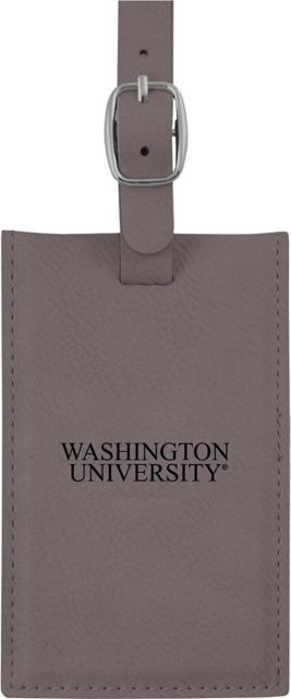 Washington University Leather Luggage Tag: Washington University - St. Louis