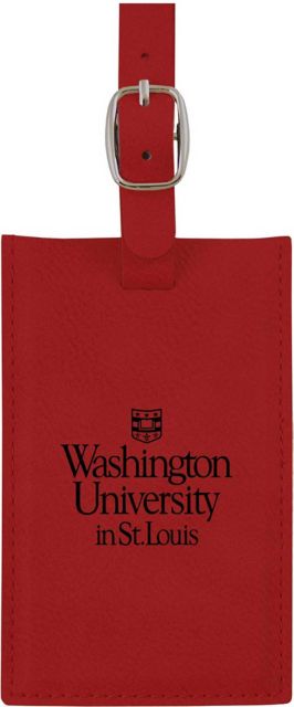 Washington University Leather Luggage Tag: Washington University - St. Louis