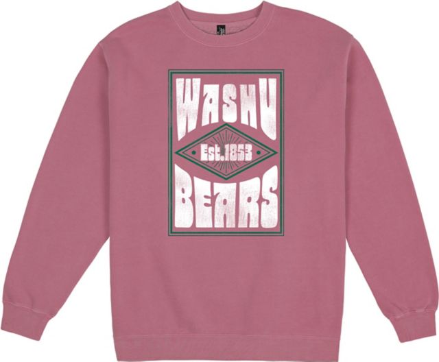 Washington University Bears Pigment Dyed Crewneck Sweatshirt - ONLINE ONLY