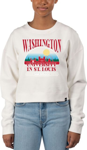 Washington University Women's Cropped Crewneck Sweatshirt