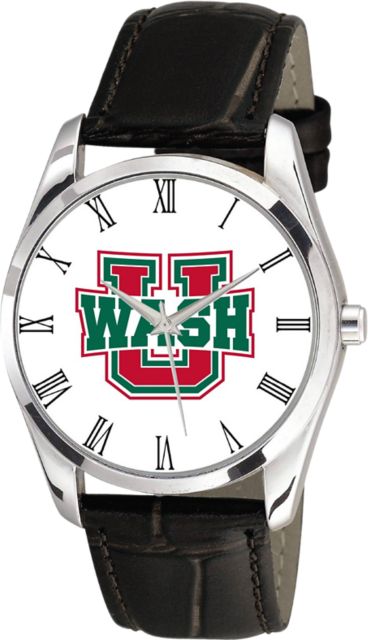 Washington University 36mm Men's Leather Watch
