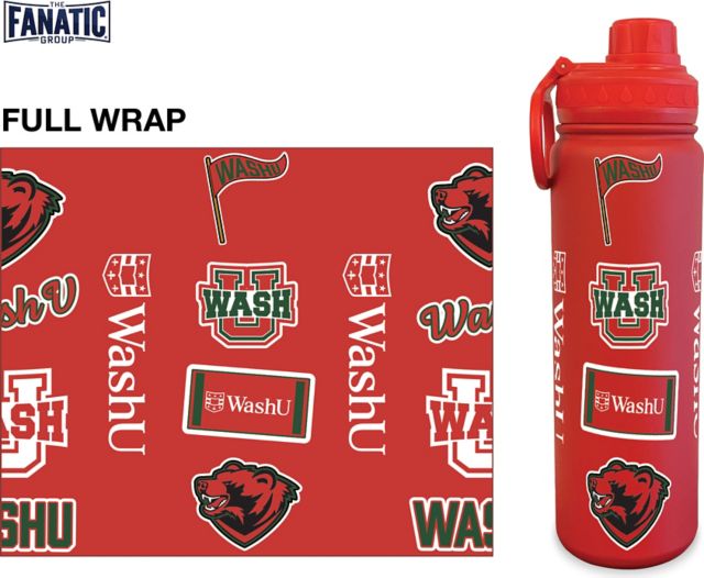 Washington University 24 oz. Full Wrap Bottle