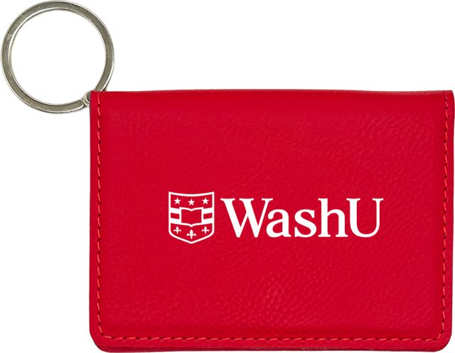 Washington University Leather ID Holder