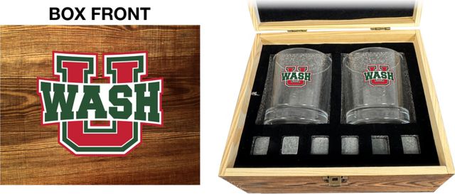 Washington University Bears Rocks Glass Box Set