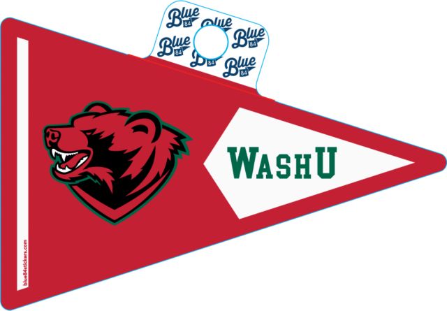 Washington University Bears Full Size Pennant Sticker