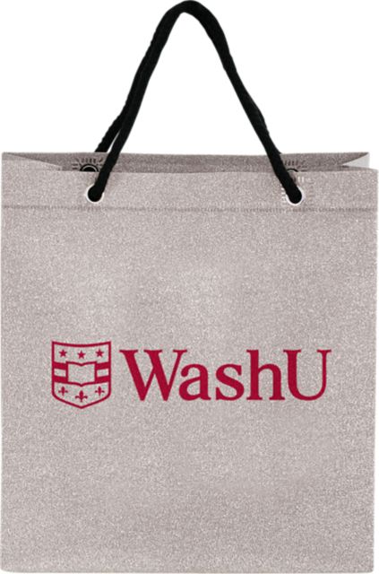 Washington University 9'' x 10'' Glitter Gift Bag