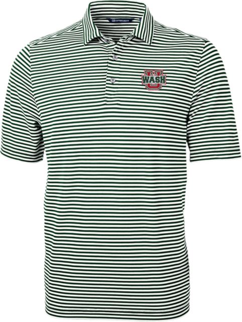 Washington University Bears Striped Eco Polo