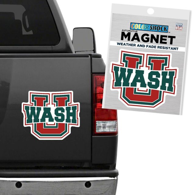 Washington University 12x12 Bears Magnet