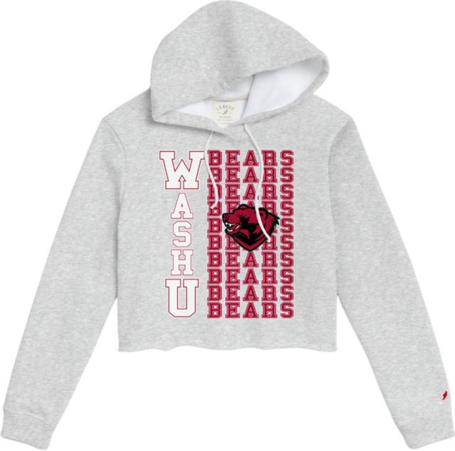 Washington University Bears Women's 1636 Cropped Hooded Sweatshirt - ONLINE ONLY