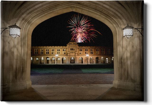 Lunar Fireworks 24x16 Gallery Wrap Canvas